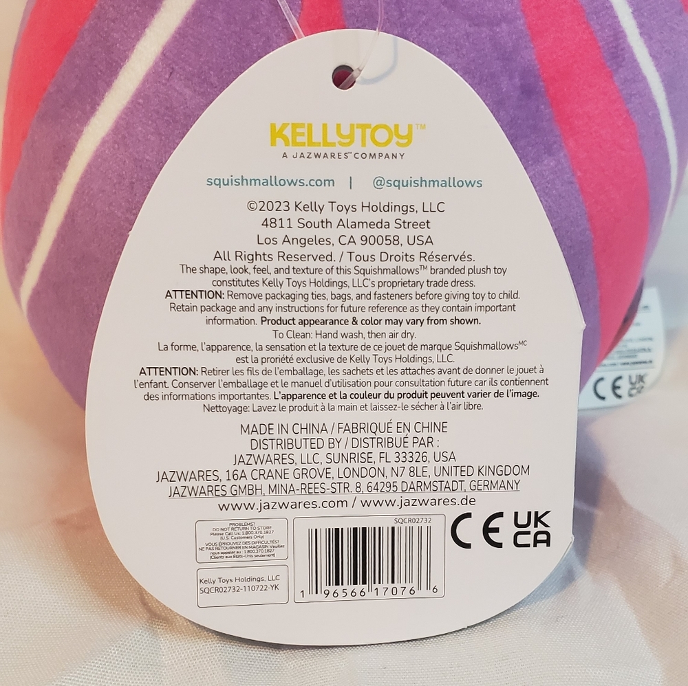 Cristina Squishmallow Pink and Purple Swirls - Picture 6 of 6